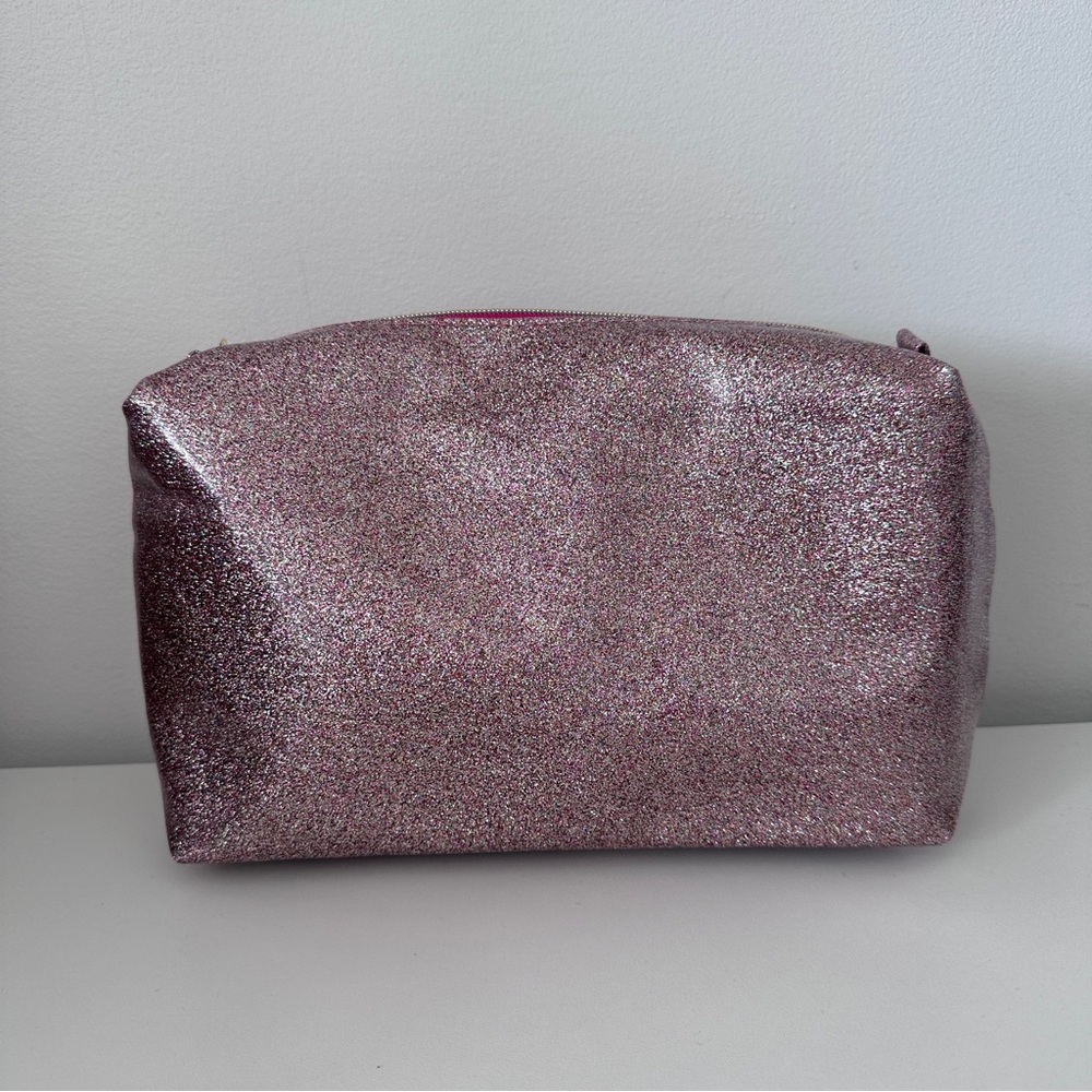 Lancome Pink Glitter Cosmetic Pouch